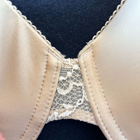 NWOT Calvin Klein Tan Lace Convertible Racerback Demi Bra 36C - Picture 8 of 14